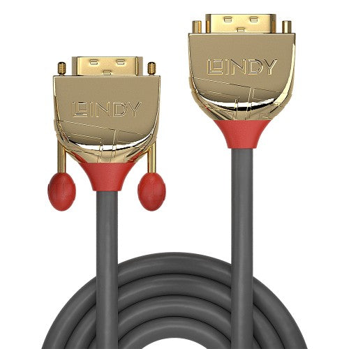 Lindy 2m DVI-D Dual Link Extension Cable, Gold Line