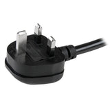 StarTech.com 6ft (2m) UK Computer Power Cable, 16AWG, BS 1363 to C19, 13A 250V, Black Replacement AC Power Cord, UK Power Cable for PC and Network Equipment