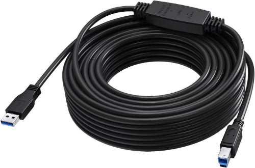 Vision TC 15MUSB3.0+/BL USB cable USB 3.2 Gen 1 (3.1 Gen 1) 15 m USB C USB B 5 Gbit/s Black