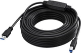 Vision TC 15MUSB3.0+/BL USB cable USB 3.2 Gen 1 (3.1 Gen 1) 15 m USB C USB B 5 Gbit/s Black