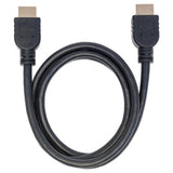Manhattan HDMI 4K@60Hz Cable with Ethernet - CL3 rated, 1m, Suitable for In-Wall use, For ALL 4K & 1080p/HD uses - when upgrading now or have it ready for when you need it, Male to Male, Black, Ultra HD 4k x 2k, Lifetime Warranty, Premium High Speed