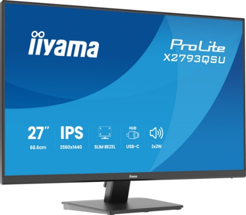 iiyama ProLite X2793QSU-B1 computer monitor 68.6 cm (27") 2560 x 1440 pixels Quad HD LED Black