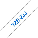 Brother TZE-233 DirectLabel blue on white Laminat 12mm x 8m for Brother P-Touch TZ 3.5-18mm/6-12mm/6-18mm/6-24mm/6-36mm