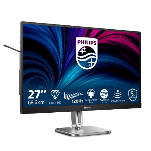 Philips 4000 series 27B2N4500/00 computer monitor 68.6 cm (27") 2560 x 1440 pixels Quad HD LCD Grey