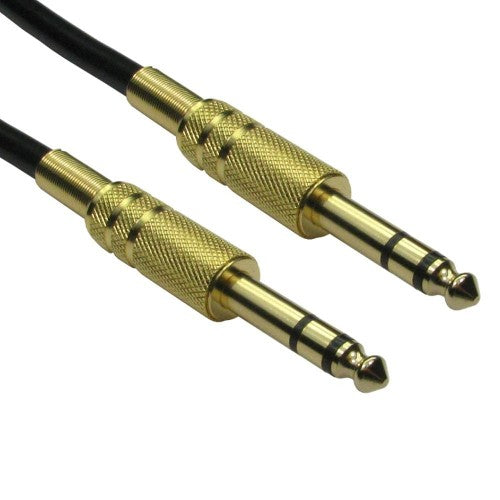 Cables Direct 4635-200GD audio cable 20 m 6.35mm Black, Gold