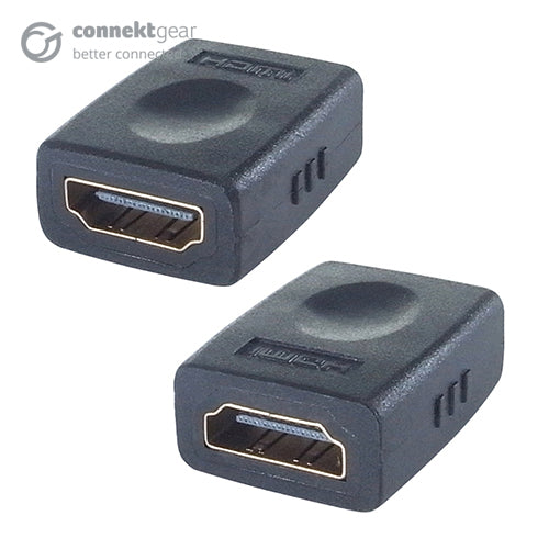 connektgear HDMI Coupler - Female to Female Gold Connectors  - Computer Cables - connektgear