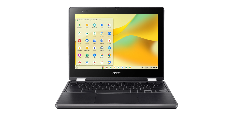 Acer Chromebook SPIN 512 R856TN-TCO 4GB/64GB 30.5 cm (12") Touchscreen HD+ Intel® N N100 LPDDR5-SDRAM eMMC Wi-Fi 6E (802.11ax) ChromeOS Black