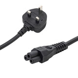 connektgear 3m UK Mains Power Cable - UK Plug to C5 (Cloverleaf) Socket