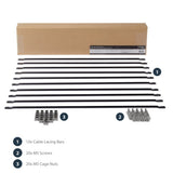 StarTech.com Horizontal Cable Lacing Bars for Racks - 10 Pack