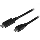 StarTech.com 3ft (1m) USB-C to Micro USB-B Cable, Data Cord, USB 2.0, USB C to Micro-B Data Transfer Cable