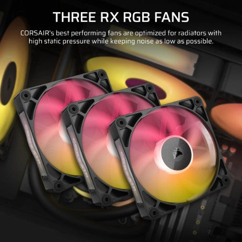Corsair iCUE LINK TITAN 420 RX RGB Processor All-in-one liquid cooler 14 cm Black 1 pc(s)