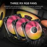 Corsair iCUE LINK TITAN 420 RX RGB Processor All-in-one liquid cooler 14 cm Black 1 pc(s)