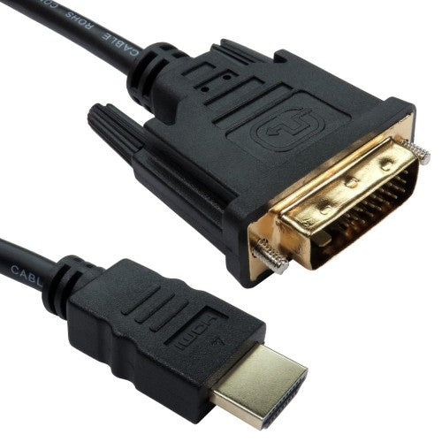 Cables Direct 99DVHD-305 video cable adapter 5 m HDMI Type A (Standard) DVI-D Black