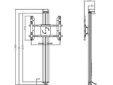 Multibrackets M Public Display Wall 180 Single Black
