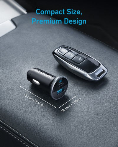 Anker A2735G11 mobile device charger Headphones, Smartphone, Tablet, Universal Black Cigar lighter Auto