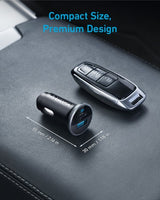 Anker A2735G11 mobile device charger Headphones, Smartphone, Tablet, Universal Black Cigar lighter Auto