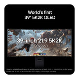 LG UltraGear 39GX950B evo GX9 39" OLED 5K2K 165Hz USB-C Height-Adjustable Curved Gaming Monitor