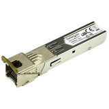 StarTech.com Gigabit Copper RJ45 SFP Transceiver Module - HP 453154-B21 Compatible~HPE 453154-B21 Compatible SFP Module - 1000BASE-T - SFP to RJ45 Cat6/Cat5e - 1GE Gigabit Ethernet SFP - RJ-45 100m - HPE 6120XG, 6120G, Flex Fabric