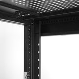 StarTech.com 4-Post 25U Server Rack Cabinet, Lockable 19" Data Rack Cabinet for Computer / AV / IT Equipment, Office / Home Network Rack with Casters & Adjustable Mounting Rails