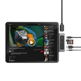HYPER HD449 notebook dock/port replicator Grey