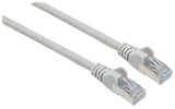 Intellinet Network Patch Cable, Cat6, 5m, Grey, Copper, S/FTP, LSOH / LSZH, PVC, RJ45, Gold Plated Contacts, Snagless, Booted, Lifetime Warranty