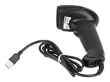 Manhattan Contact CCD Handheld Barcode Scanner, USB, 60mm Scan Width, Cable 152cm, Max Ambient Light 5,000 lux (sunlight), Black, Three Year Warranty
