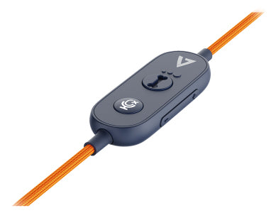 V7 Safe Sound 2 Education Headset - Stereo - Mini-phone (3.5mm) - USB-A - USB-C - Wired - On-ear - Binaural - Circumaural - 1.8 m /6 ft Cable - Inline Controller - Configurable Acoustic Output - Noise Cancelling - Bi-directional Microphone - Adjustable Pa