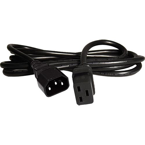 Cablenet 1m IEC C14 - IEC C19 Black PVC 1.5mm Power Leads  - Computer Cables - Cablenet