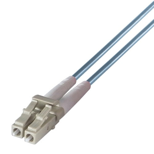 connektgear 3m Duplex Fibre Optic Multi-Mode Cable OM3 50/125 Micron MT to LC Aqua