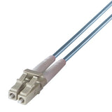 connektgear 3m Duplex Fibre Optic Multi-Mode Cable OM3 50/125 Micron MT to LC Aqua