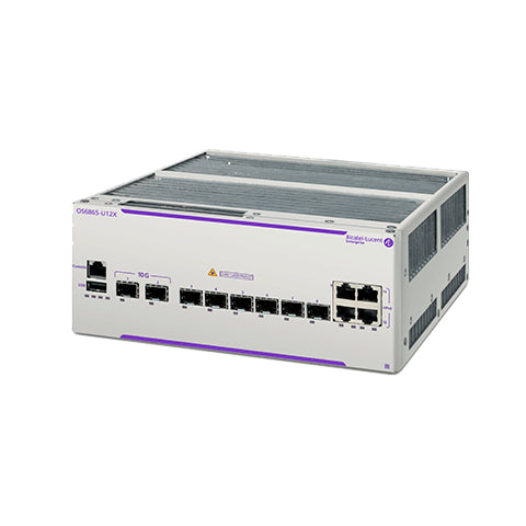 Alcatel-Lucent Enterprise OS6865-U12X-CH network switch Unmanaged L2/L3 Gigabit Ethernet (10/100/1000) Power over Ethernet (PoE) 2U Grey, White