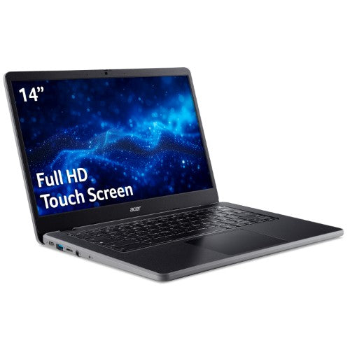 Acer Chromebook CB 314 N100 8G 128G 14" T Chrome OS Intel® N 35.6 cm (14") Touchscreen Full HD 8 GB LPDDR5-SDRAM 128 GB eMMC Wi-Fi 6E (802.11ax) ChromeOS Charcoal