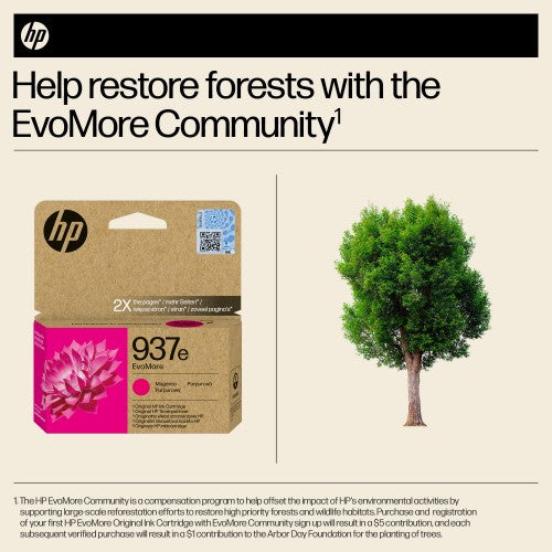 HP 4S6W7NE/937E Printhead cartridge magenta Evomore, 1.65K pages ISO/IEC 19752 for HP OJ Pro 9100/e