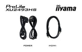 iiyama ProLite XU2493HS-B6 computer monitor 60.5 cm (23.8") 1920 x 1080 pixels Full HD LED Black