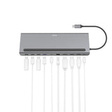 Hama USB-C Docking Station, Connect2Office Pro, 10 Ports