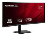 Viewsonic VA VA3420C computer monitor 86.4 cm (34") 3440 x 1440 pixels UltraWide Quad HD LED Black