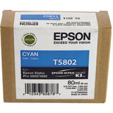 Epson C13T580200/T5802 Ink cartridge cyan 80ml for Epson Stylus Pro 3800/3880