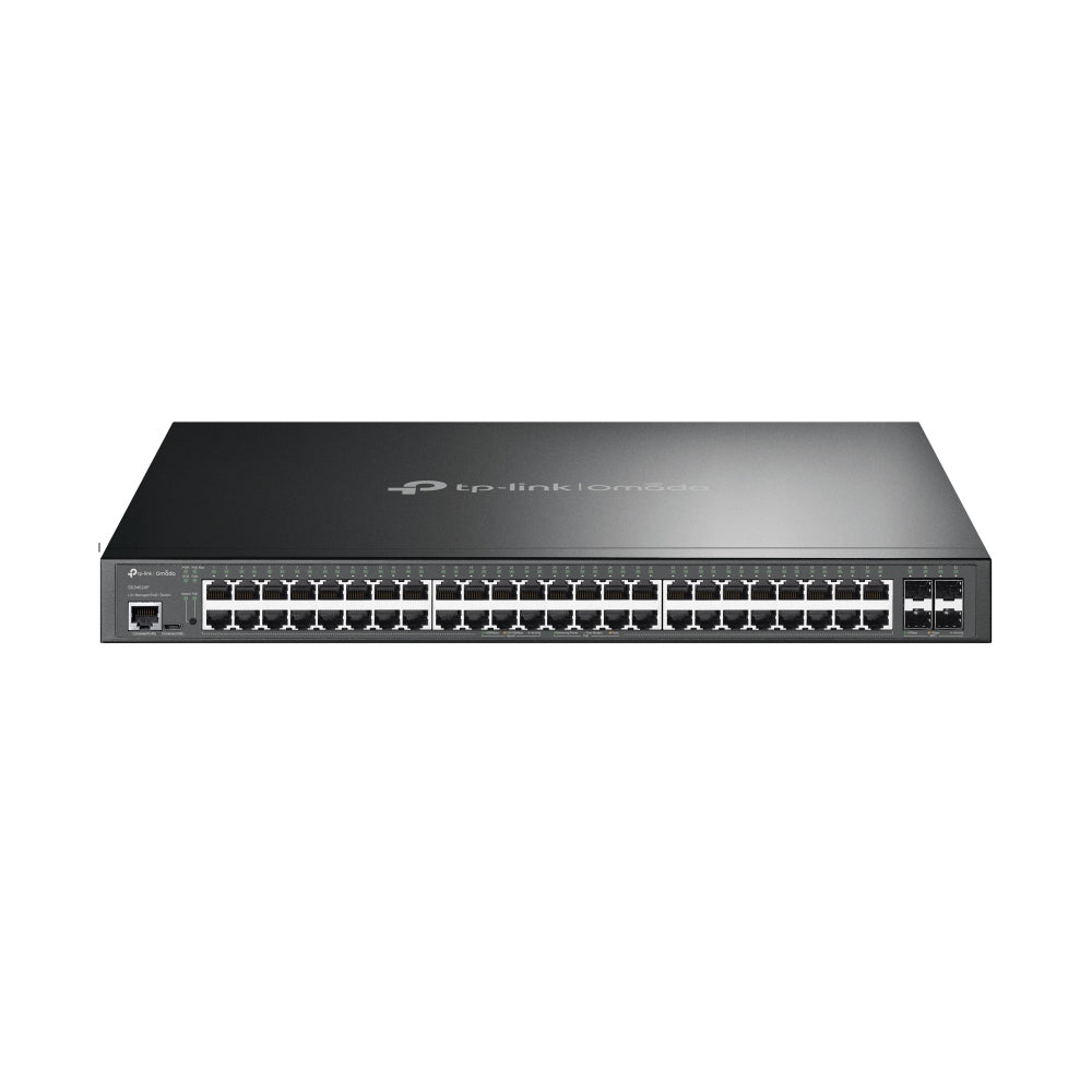 TP-Link Omada 48-Port Gigabit and 4-Port 10GE SFP+ L2+ Managed Switch with 48-Port PoE+  - Networking - TP-LINK