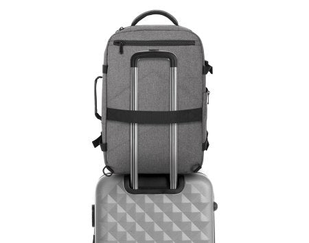 Manhattan Rome Notebook Travel Backpack 17.3", Two Sleeves for Most Laptops Up To 17.3" and Tablets Up To 11", Aircraft-friendly Carry-on, 40L Capacity, Multiple Accessory Pockets, Three Soft Clamshell Cases, Two Handles, Stowable Shoulder Straps, Light G