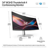 HP Series 7 Pro 34 inch WQHD Conferencing Monitor - 734pm PVC Free