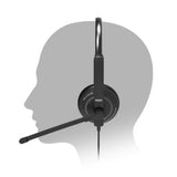 Port Designs PORT Connect 912005 headphones/headset Wired Head-band Calls/Music USB Type-C / USB Type-A Black