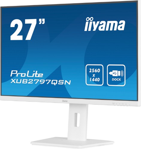 iiyama G-MASTER XUB2797QSN-W2 computer monitor 68.6 cm (27") 2560 x 1440 pixels Quad HD LED White