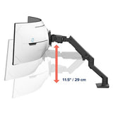 Ergotron HX Series HX ARM WITH VERY HEAVY DUTY PIVOT DESK 144.8 cm (57") Black