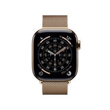 Apple Watch Series 11 GPS + Cellular 42mm Gold Titanium Case with Gold Milanese Loop