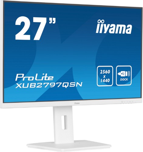 iiyama G-MASTER XUB2797QSN-W2 computer monitor 68.6 cm (27") 2560 x 1440 pixels Quad HD LED White