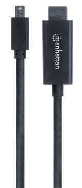 Manhattan Mini DisplayPort 1.1 to HDMI Cable, 1080p@60Hz, 1.8m, Male to Male, Black, Not Bi-Directional, Three Year Warranty