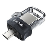 SanDisk 173386 USB flash drive 128 GB USB Type-A / Micro-USB Black, Transparent
