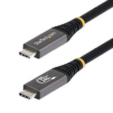 StarTech.com 1.5m (5ft) USB4 Cable, 80Gbps, USB-IF Certified USB-C Cable, 240W PD, 8K 120Hz/4K 240Hz DP2.1 DP80, TPE Jacket, Thunderbolt 4 Compatible - Black USB-C Cord
