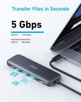 Anker 332 Wired USB 3.2 Gen 1 (3.1 Gen 1) Type-C Black