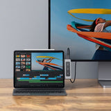 HYPER HD449 notebook dock/port replicator Grey
